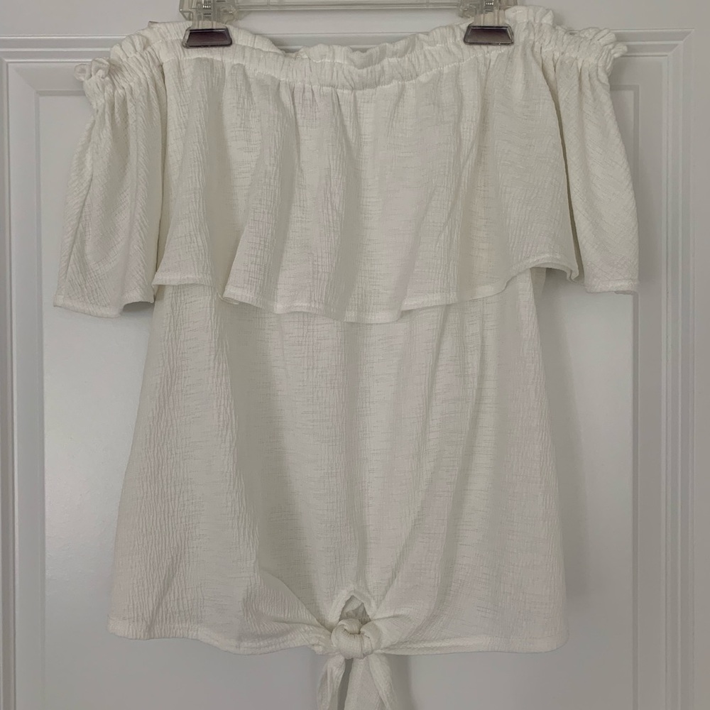 Elegant Off-Shoulder White Top